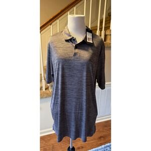 Oakley Hydroilx Mens Regular Fit Heathered Gray Polo Shirt Size L, New w/ tags